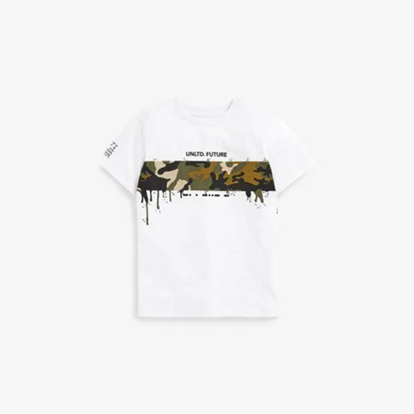 3 Pack Camo Colourblock T-Shirts (3-12yrs)