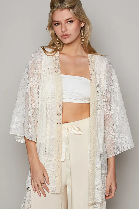 3/4 Lace Kimono
