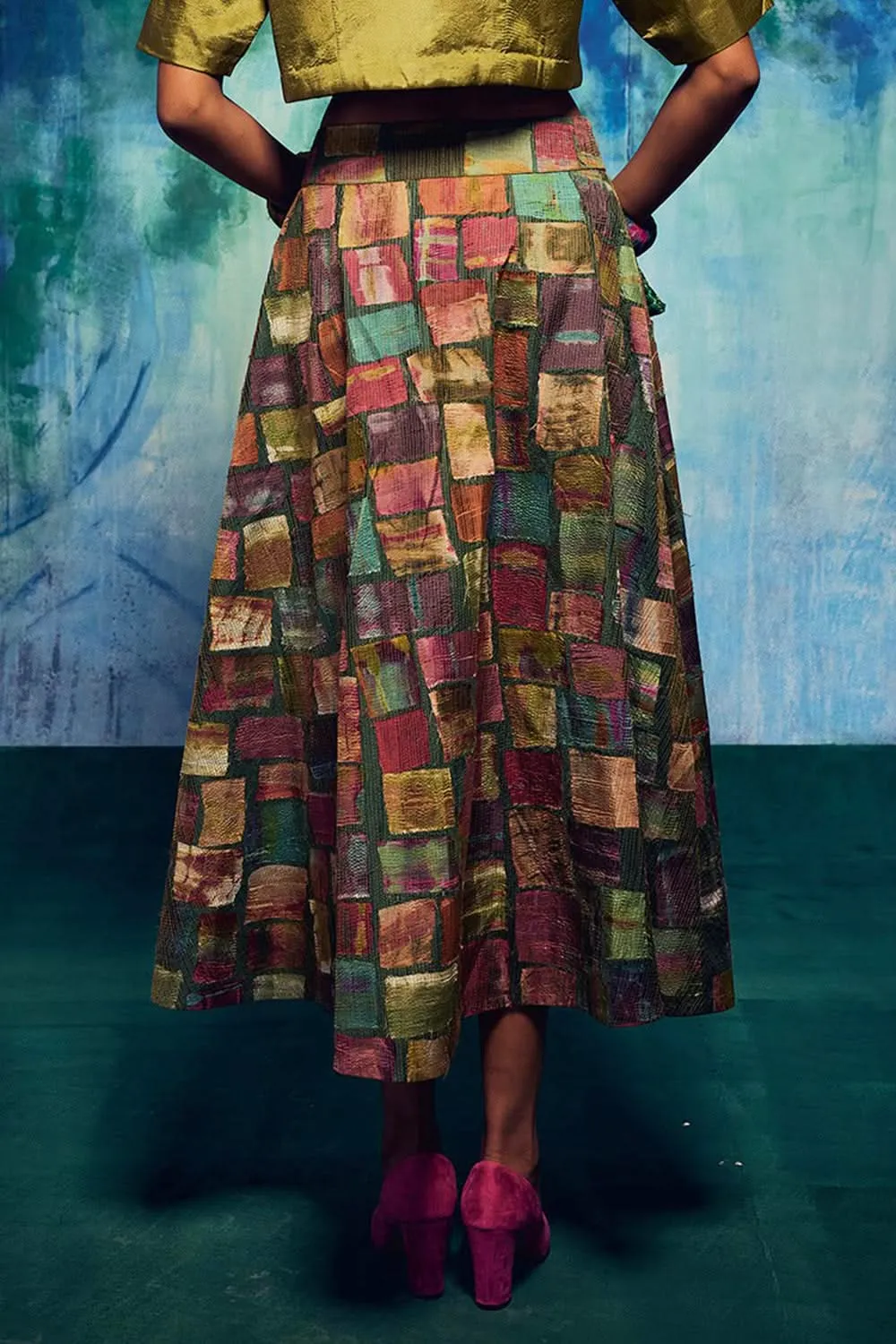 Althea Green Skirt