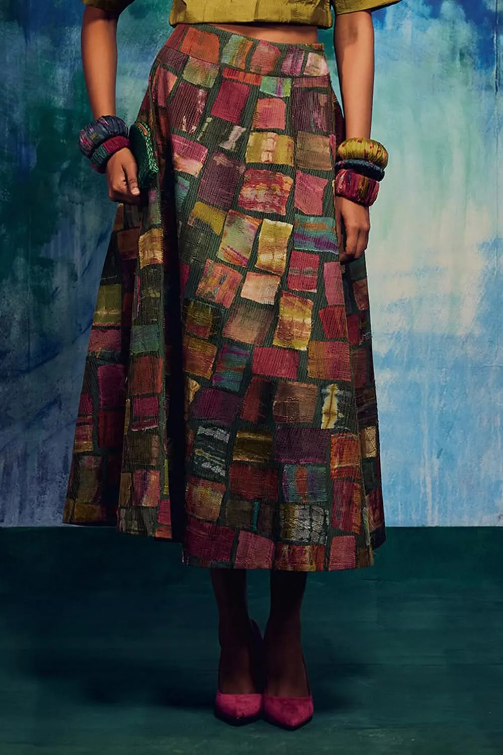 Althea Green Skirt