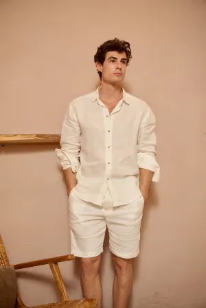 AMIR PEARL BUTTON SHORTS