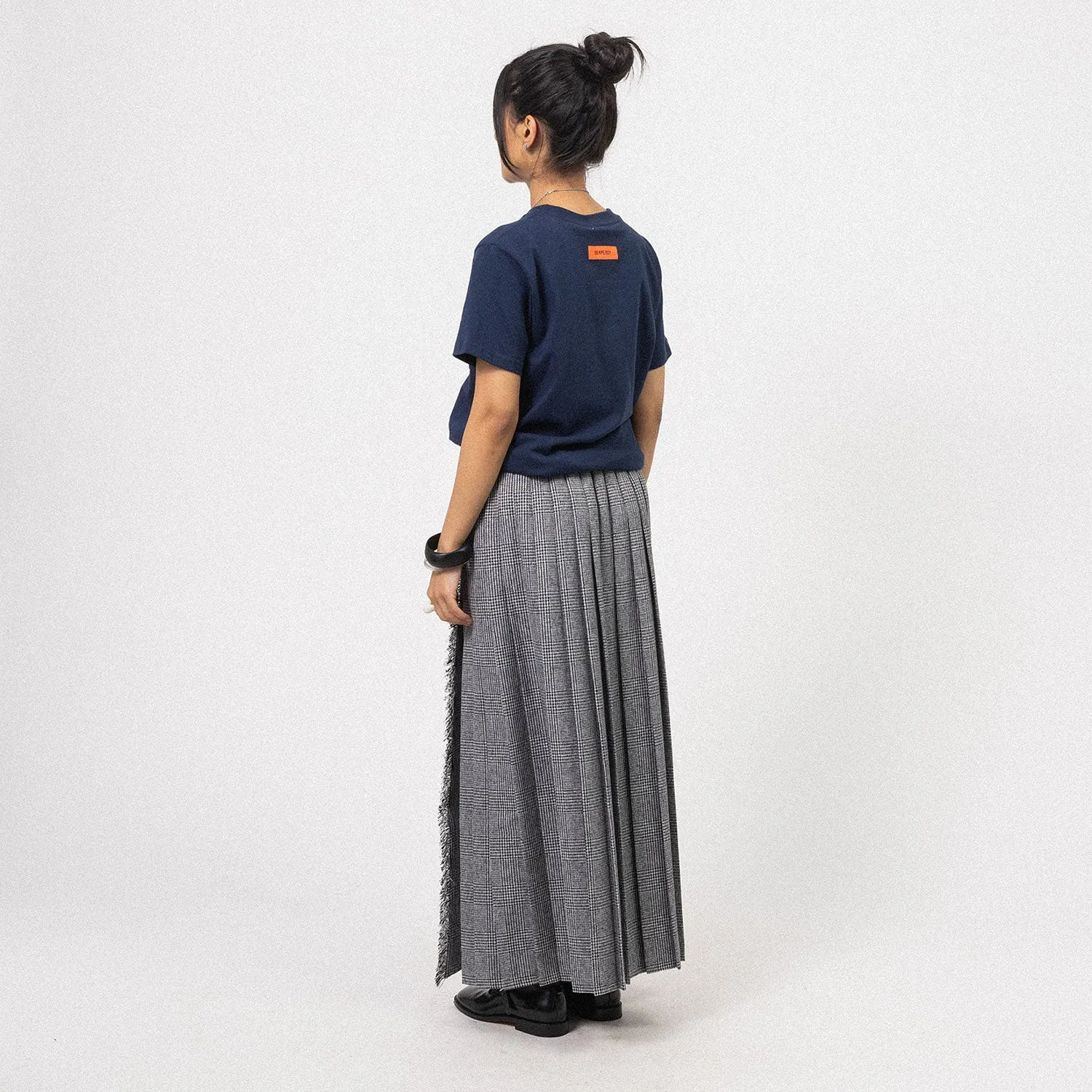 [BEAMS BOY] G.CHK KILT SKIRT _ GREY CHECK