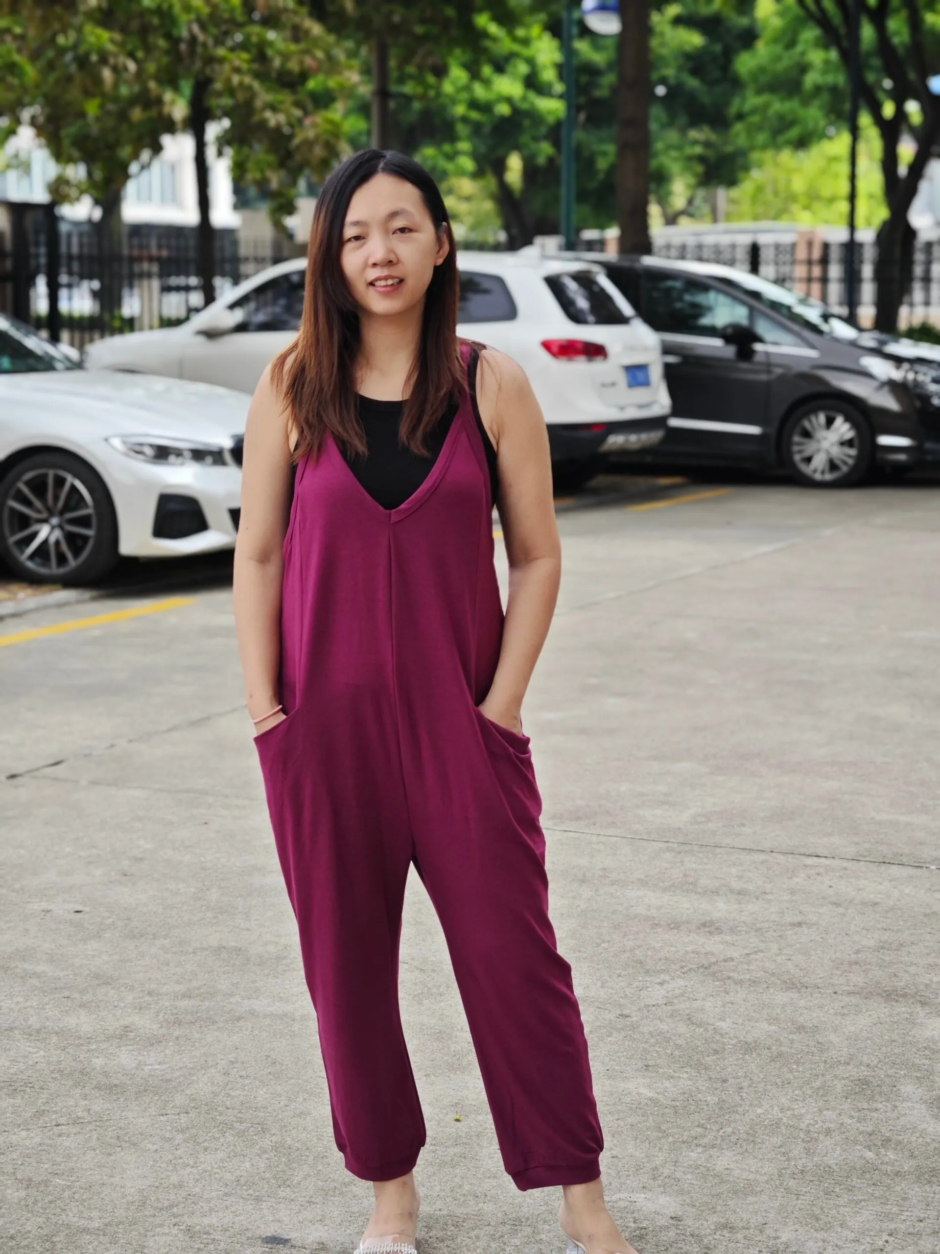 Becky Romper | Mulberry  *FINAL SALE*