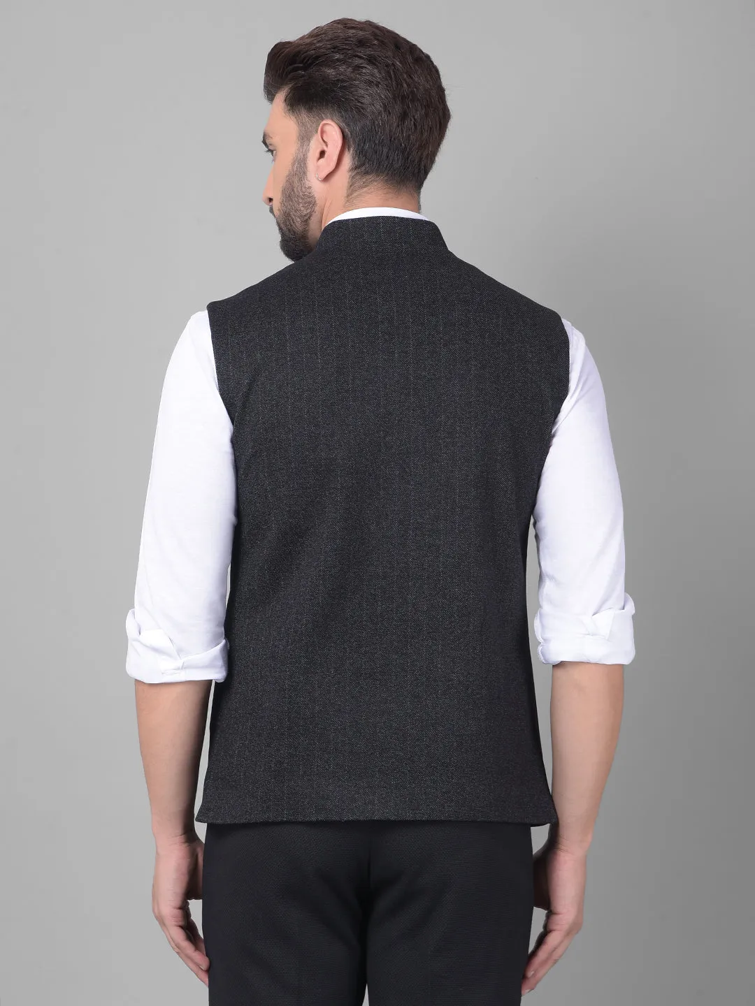 Black Striped Waistcoat
