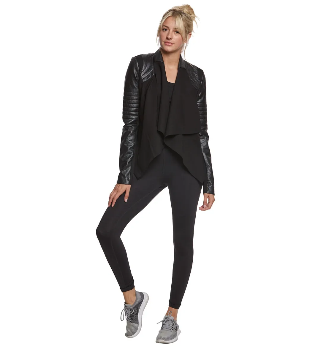 Blanc Noir Drape Front Jacket