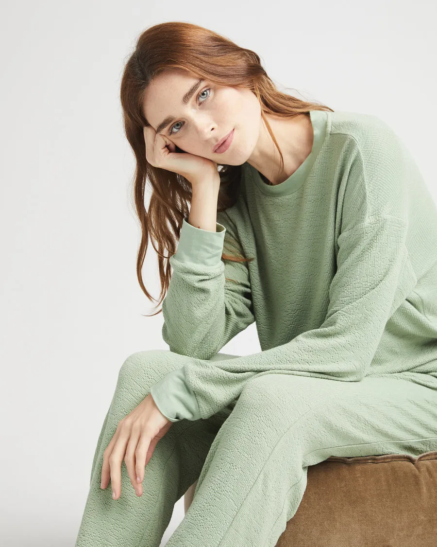 Bounce Knit Unwind Pullover (Sage)