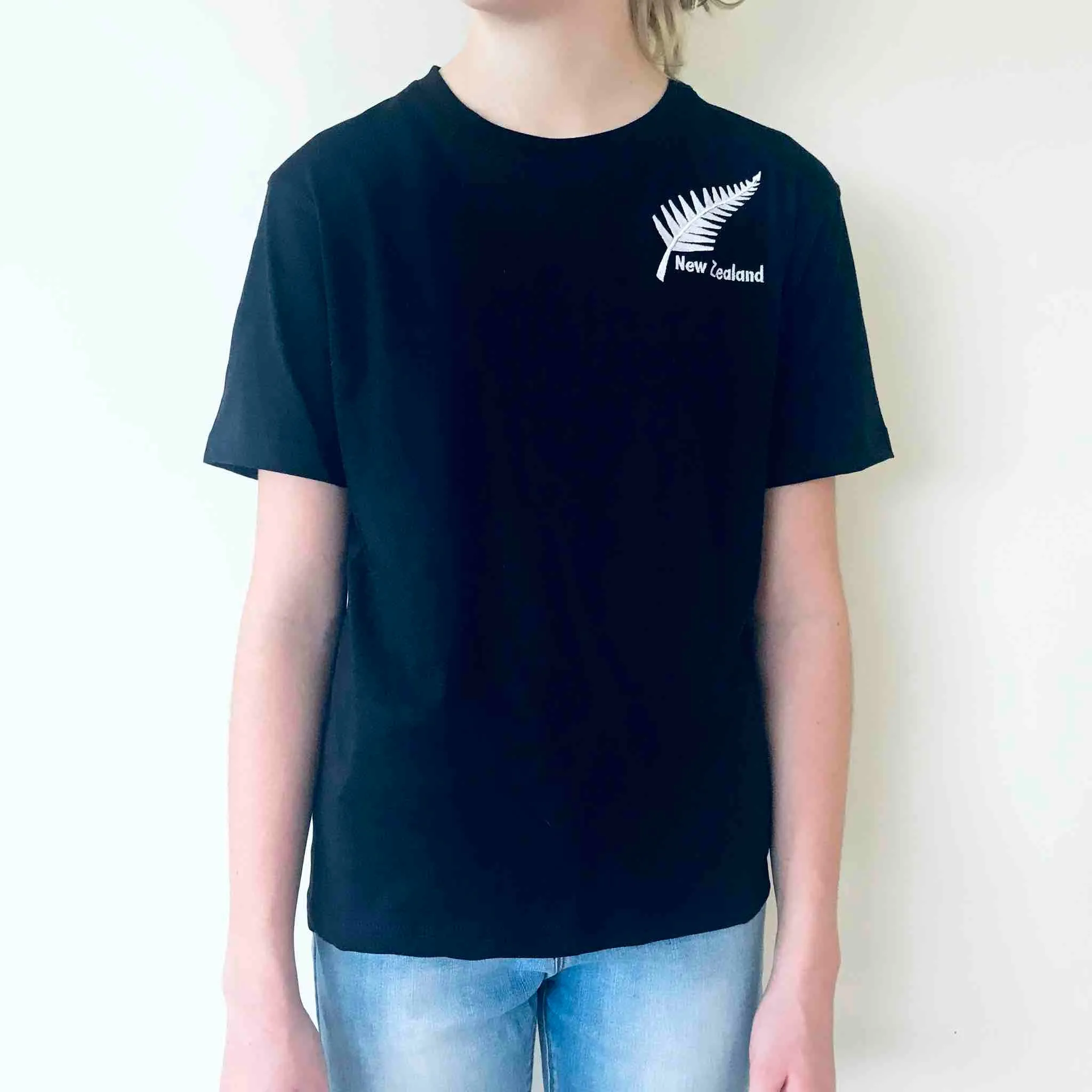 Childrens New Zealand T Shirt - Silver Fern