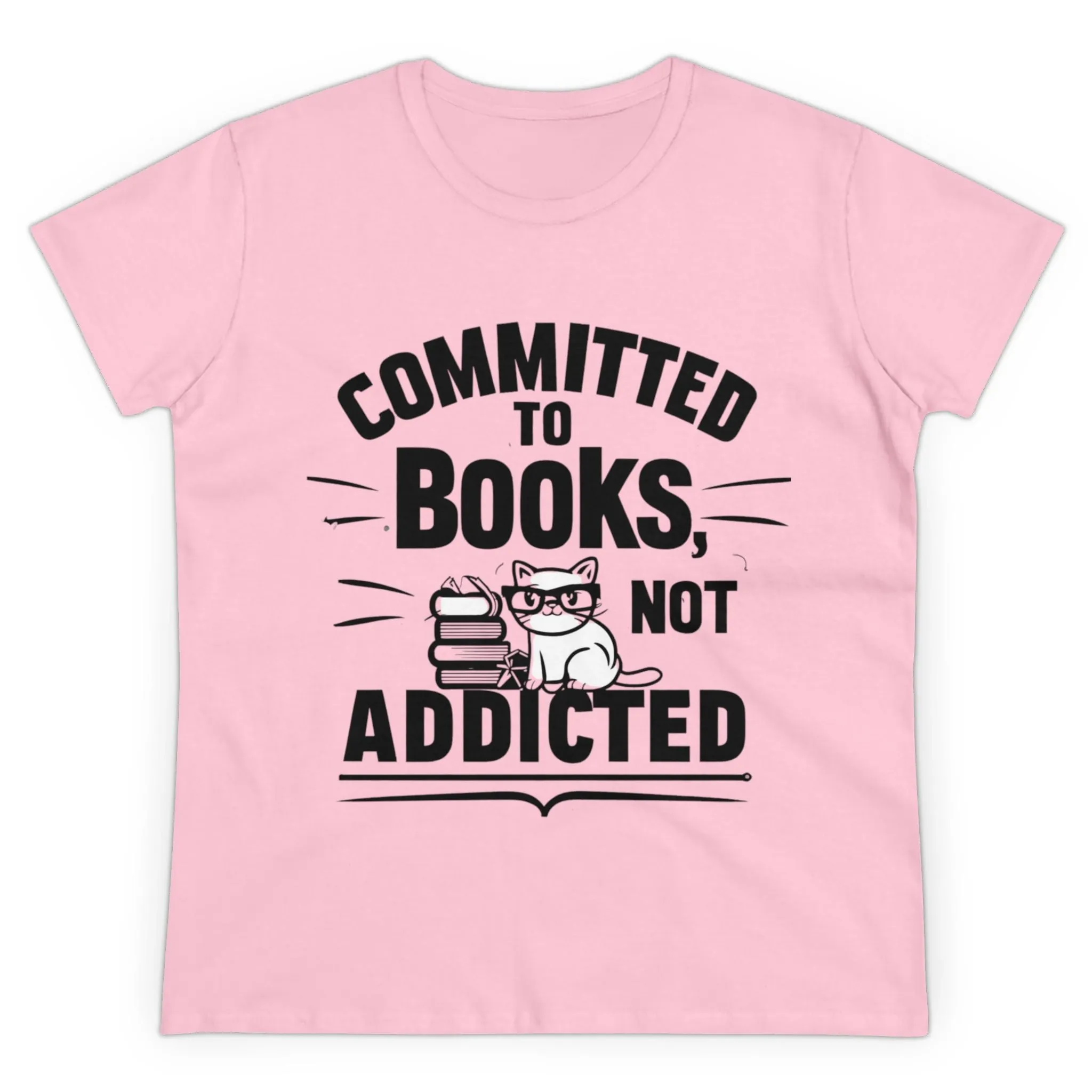 Committee To Book Lovers Short Sleeve Regular Fit Cotton Womens Tee