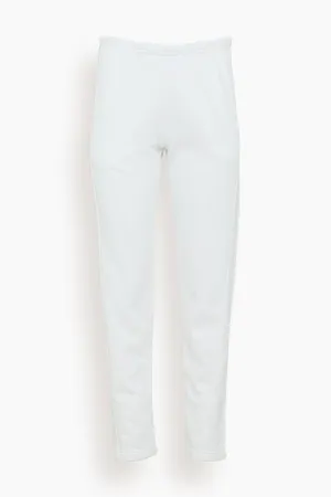 Crosby Sweatpant in White