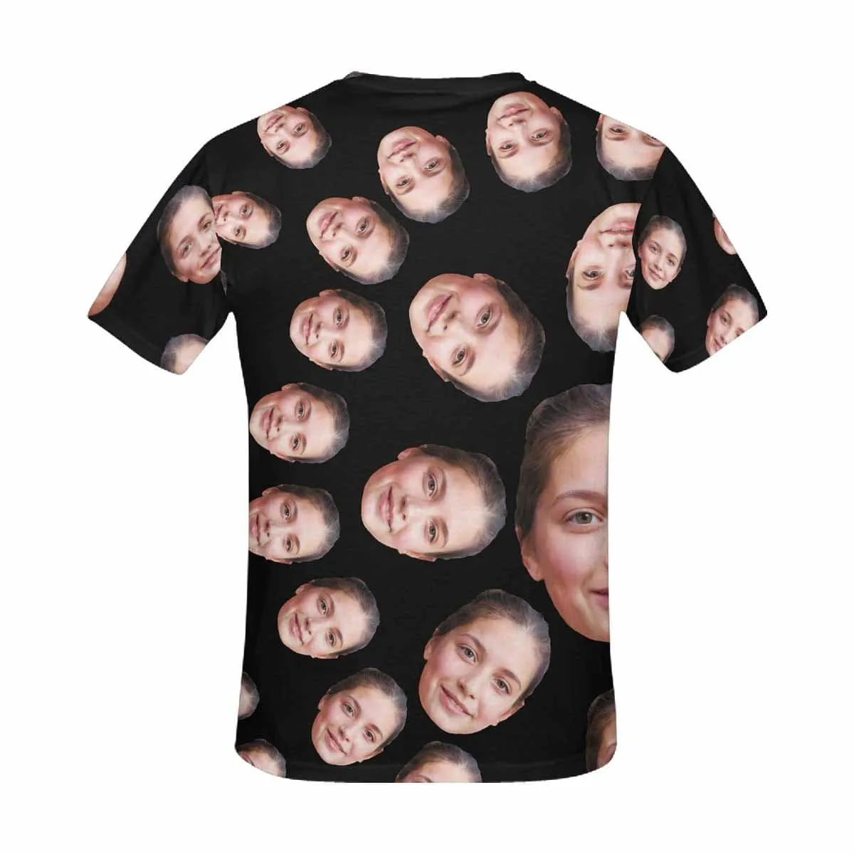 Custom Face Shirts Circle Shape Women's All Over Print T-shirt Gift for Mother's Day