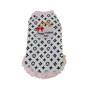 cute ruffle dog top