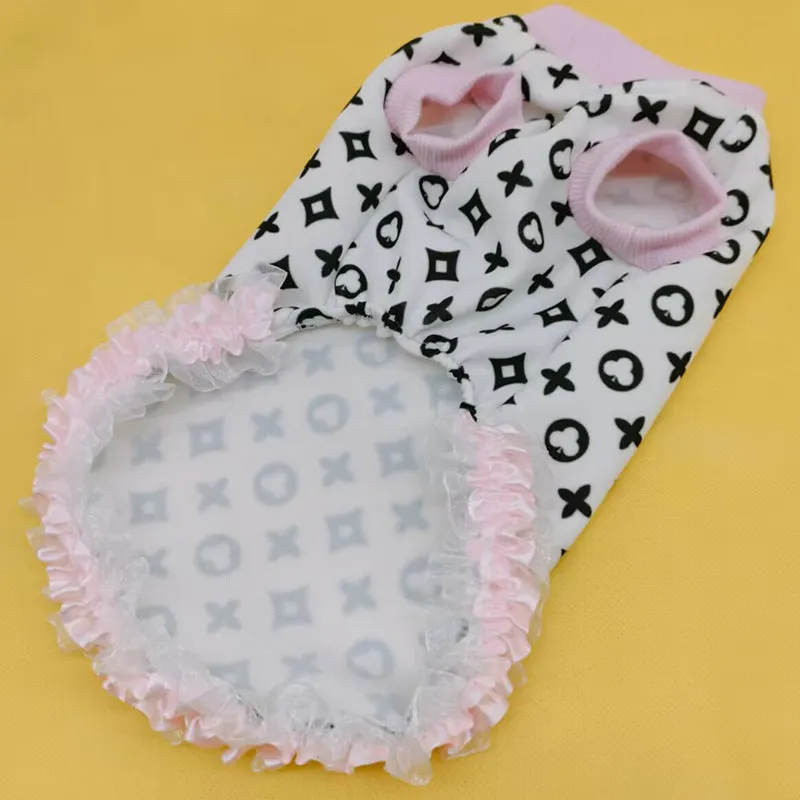 cute ruffle dog top