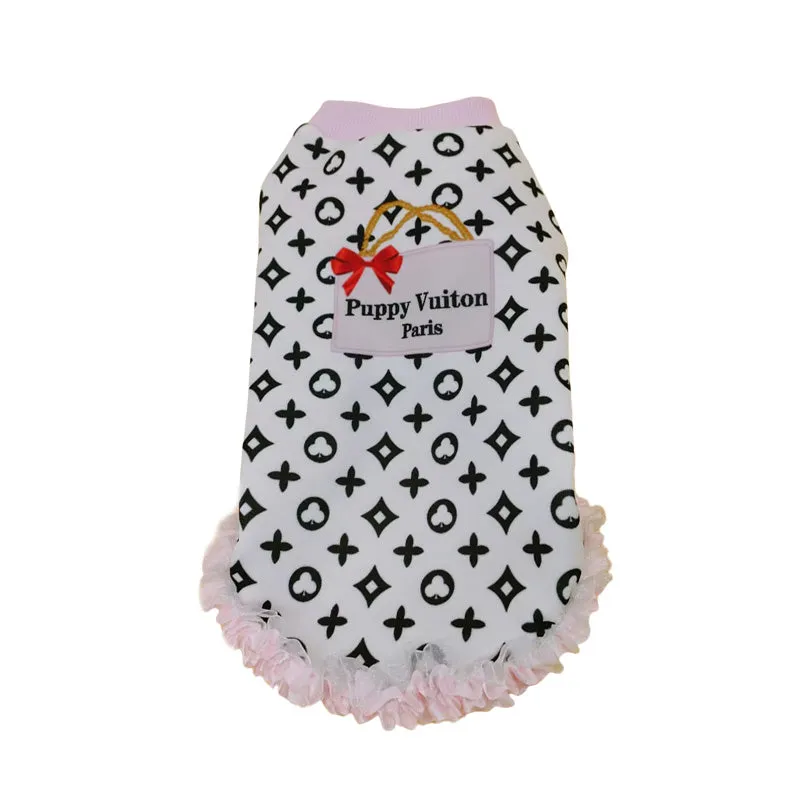 cute ruffle dog top