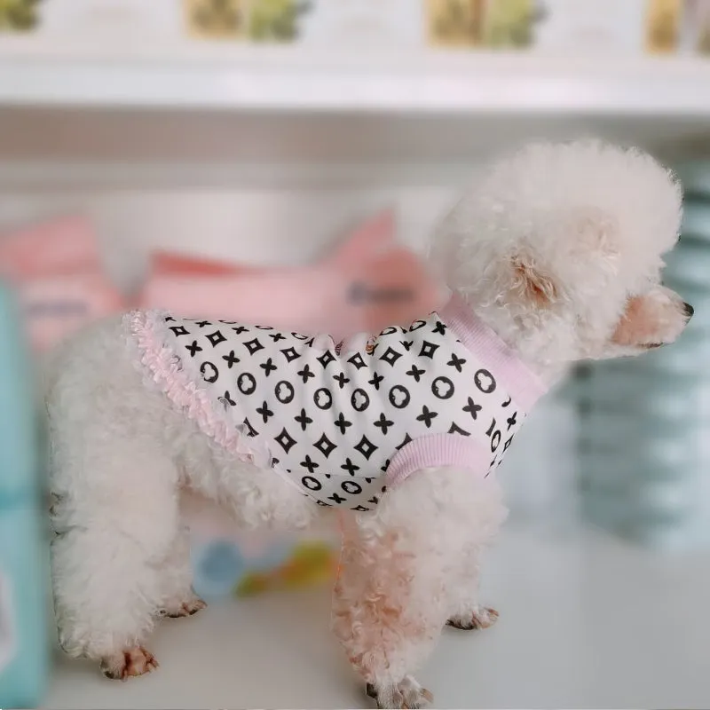 cute ruffle dog top