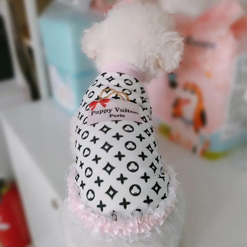 cute ruffle dog top