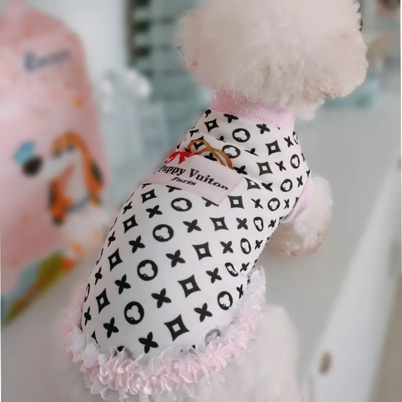 cute ruffle dog top