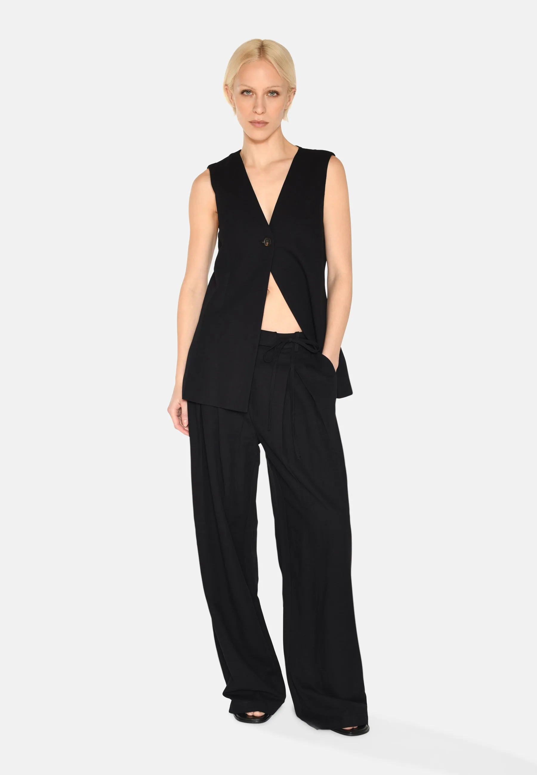 Davida waistcoat 4191 - Black