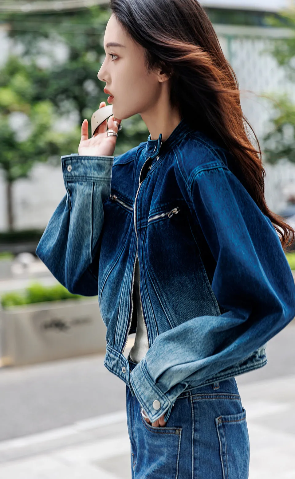 Denim Bomber Jacket