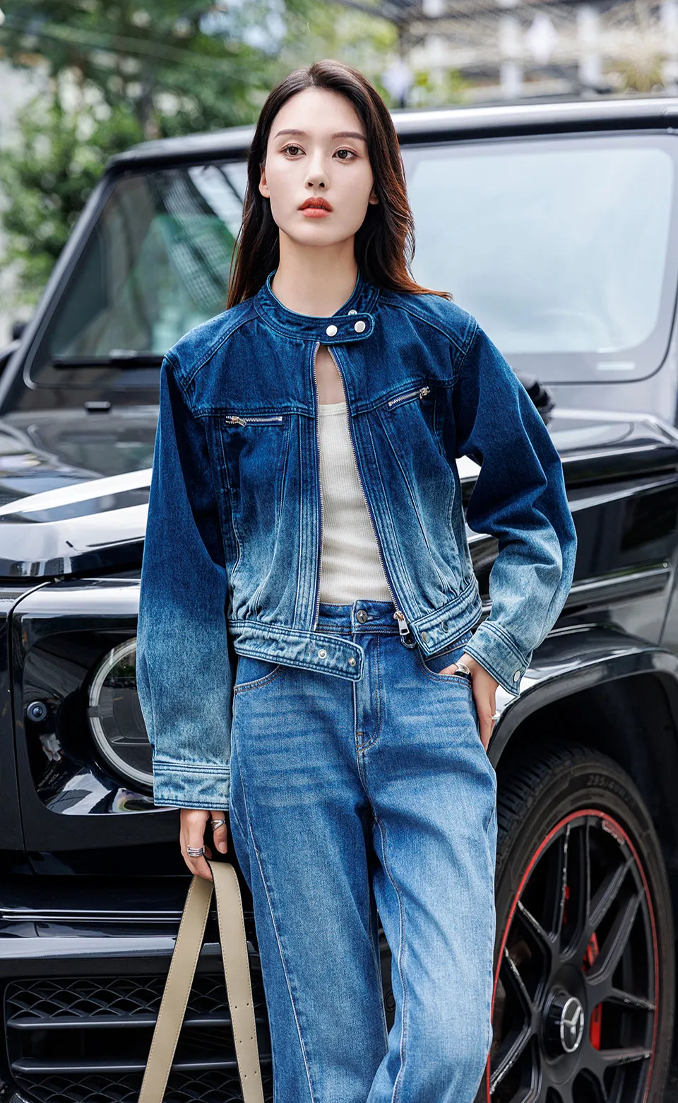 Denim Bomber Jacket