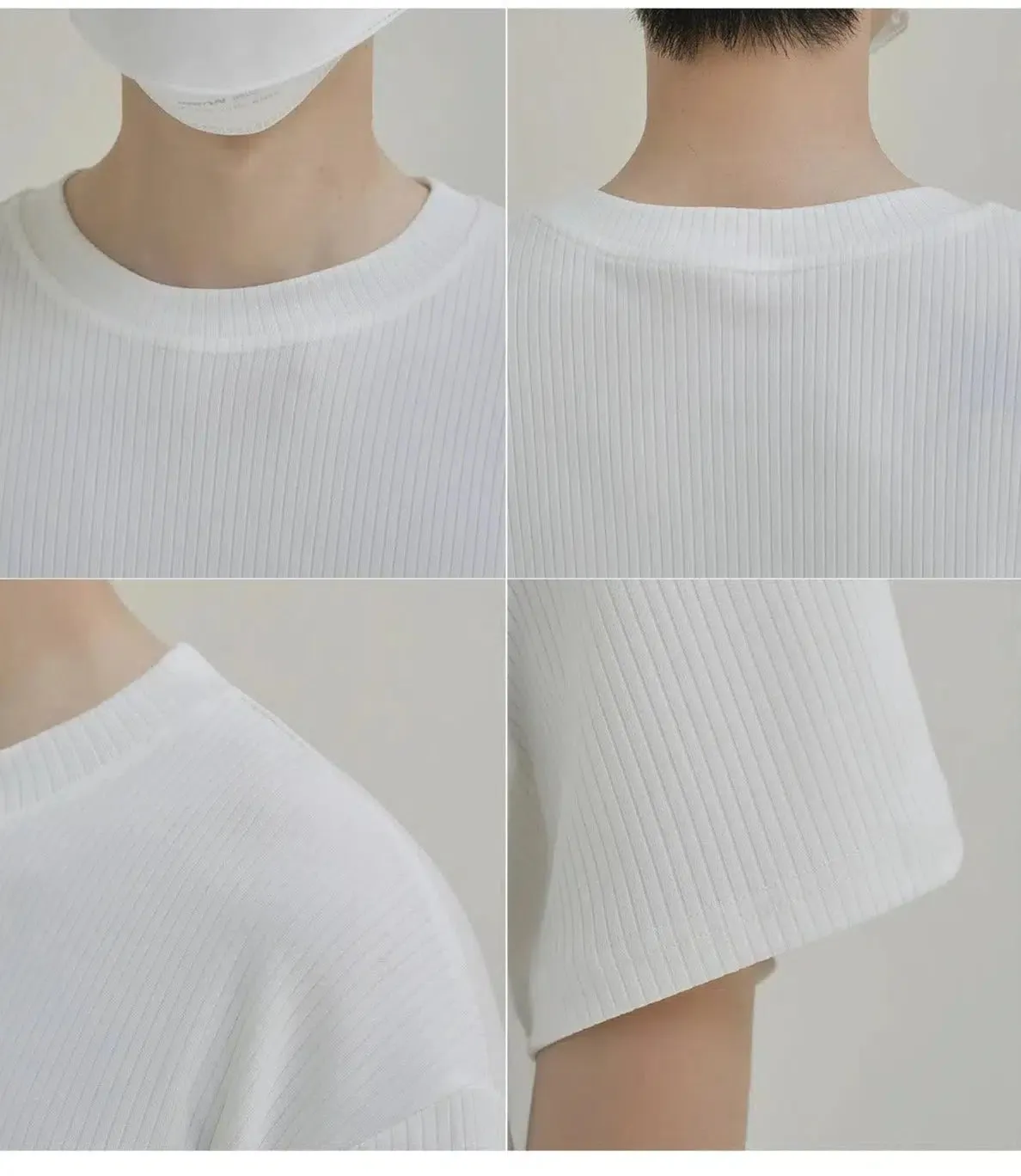 Drape-free Ironing Striped Breathable T-shirt