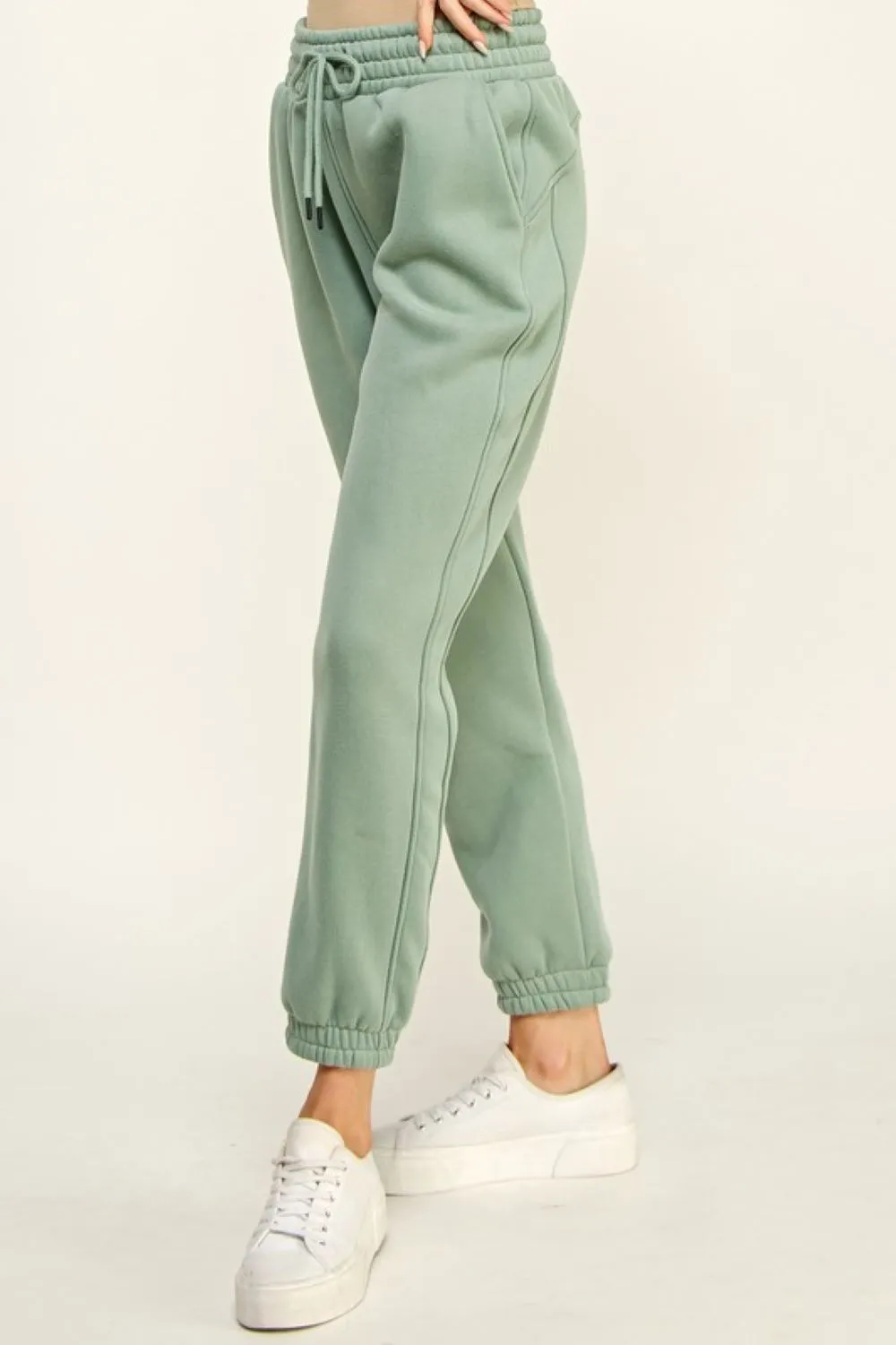 *EVERYDAY DRAWSTRING SWEATS HEATHER GREY