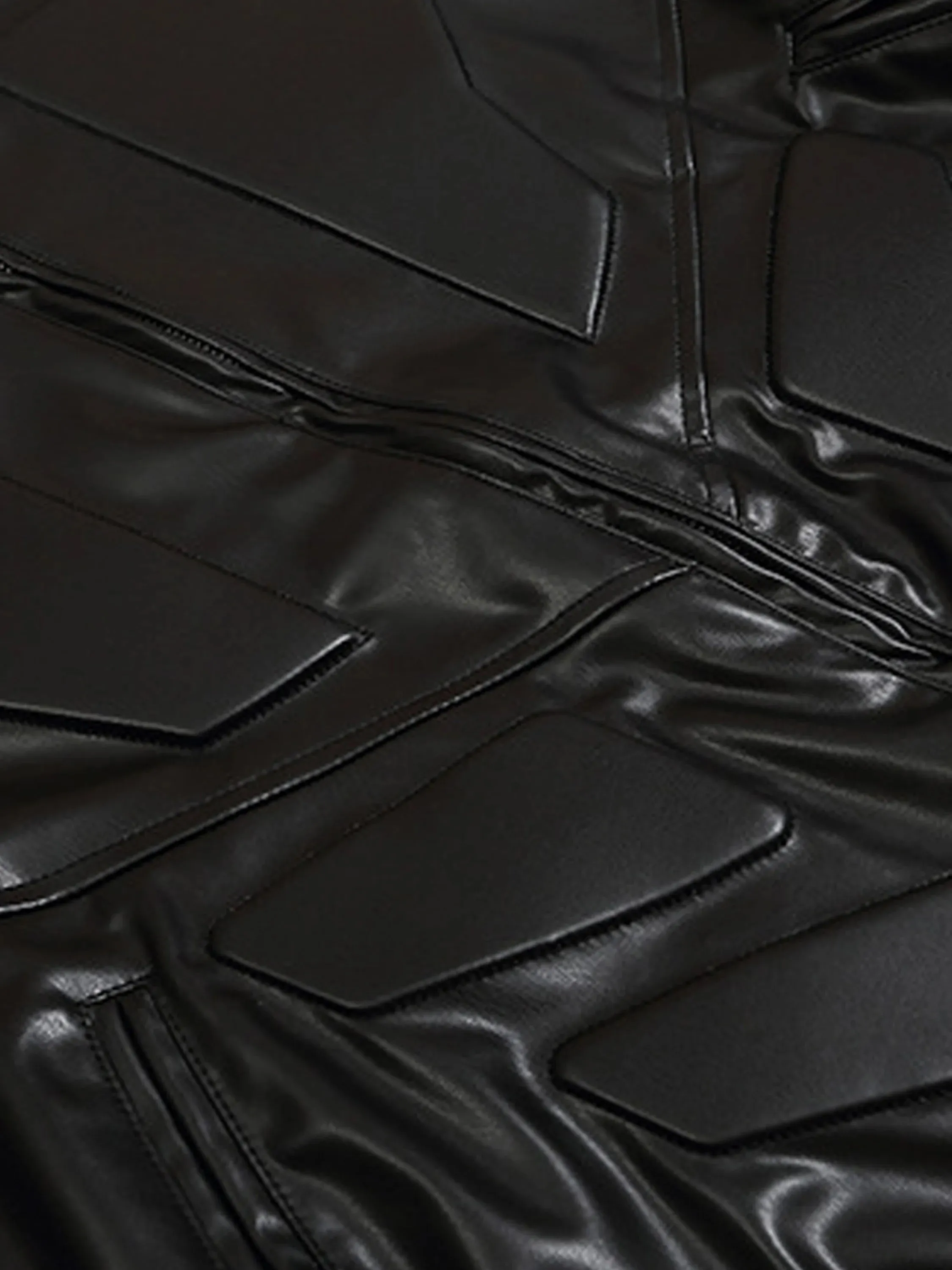 Futuristic Mecha Leather Jacket