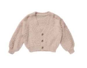 Fuzzy Cardigan Blush