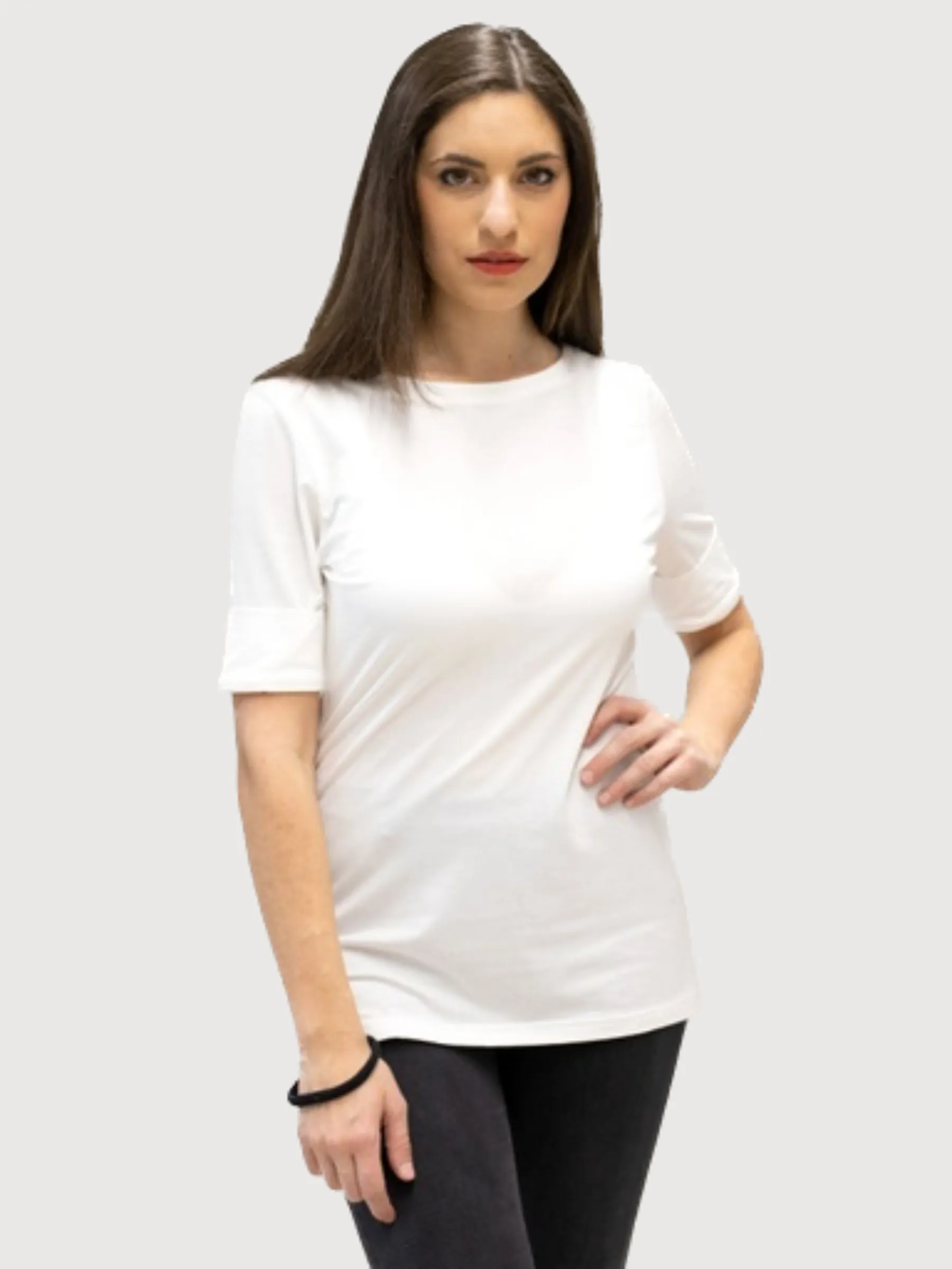 Giovanna T-Shirt White Woman | Cora Happywear