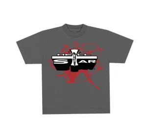 HELLSTAR WASHED EMBLEM TEE BLACK