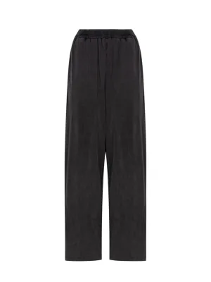 High Waisted Relaxed Sweatpants (Washed Charcoal)