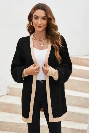 Hold Me Tight Plus Black Lantern Sleeve Cardigan (Size 2X)