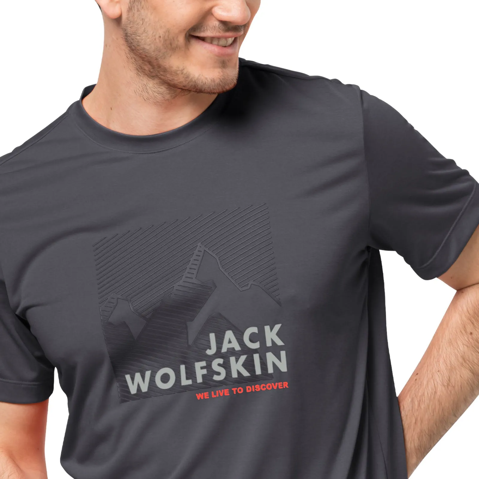 Jack Wolfskin Mens Short Sleeve Graphic T-Shirt