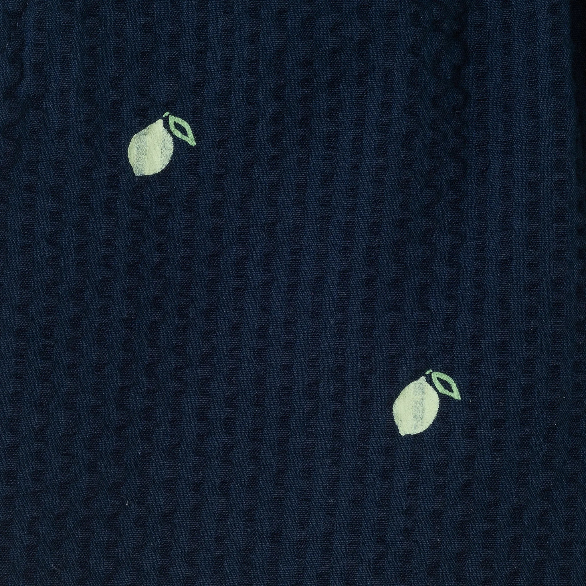 Kids (2-8) Polo & Seersucker Short Set | Navy & White Limes