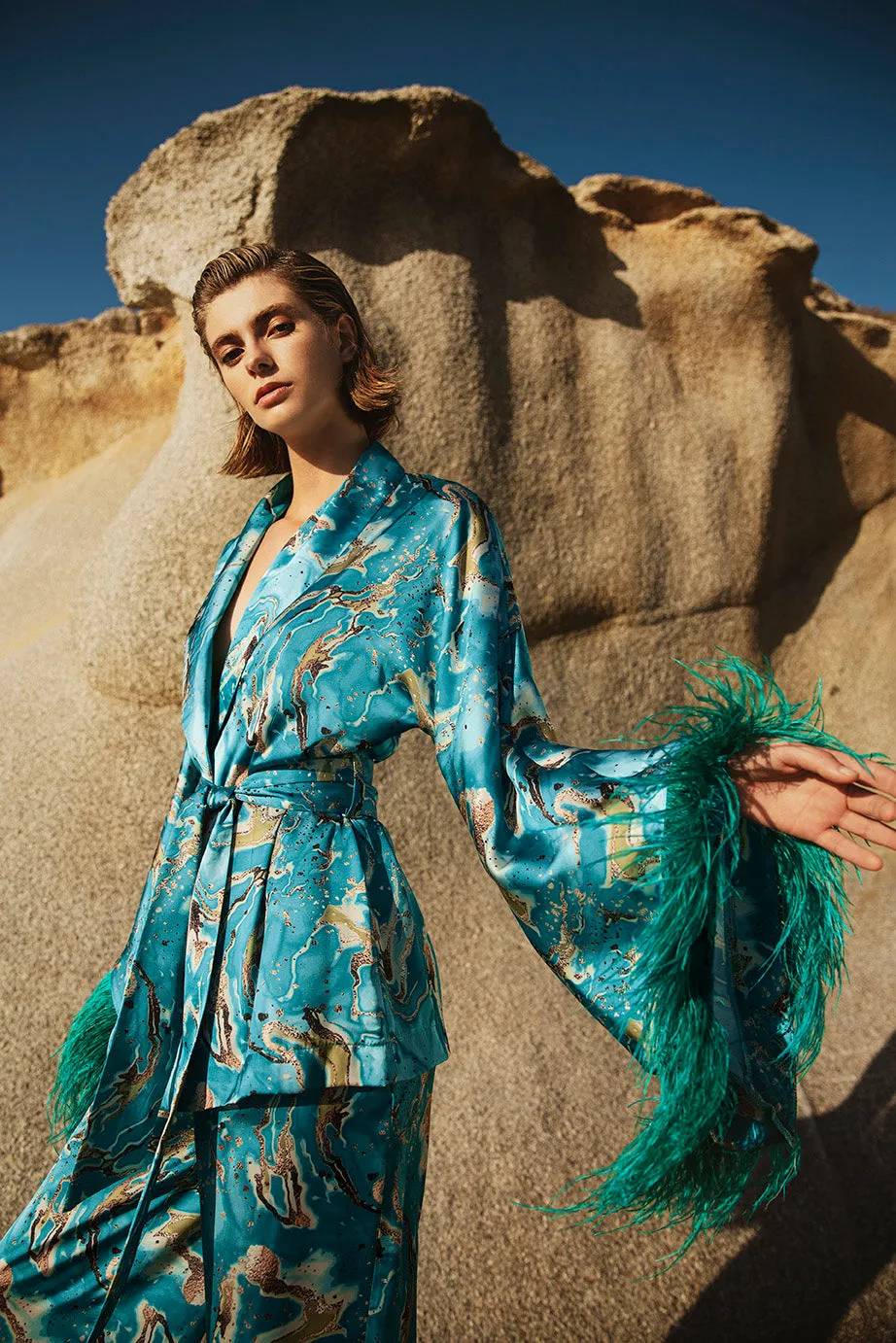 Kimono & Trousers Set