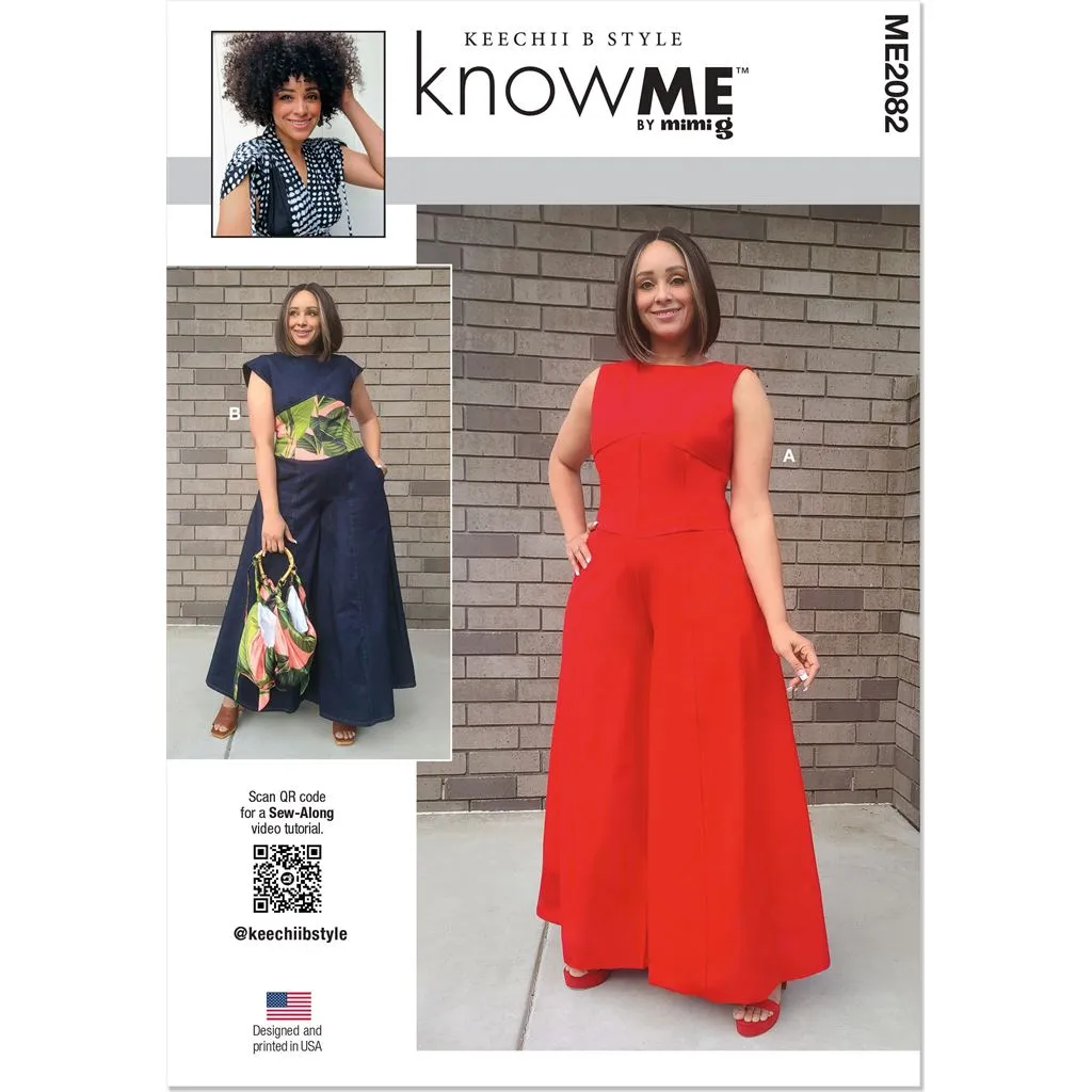 Know Me Pattern ME2082 Misses' and Women's Jumpsuits by Keechii B Style