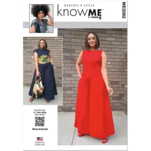Know Me Pattern ME2082 Misses' and Women's Jumpsuits by Keechii B Style