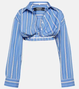La Chemise Bahia cotton shirt JACQUEMUS, blue