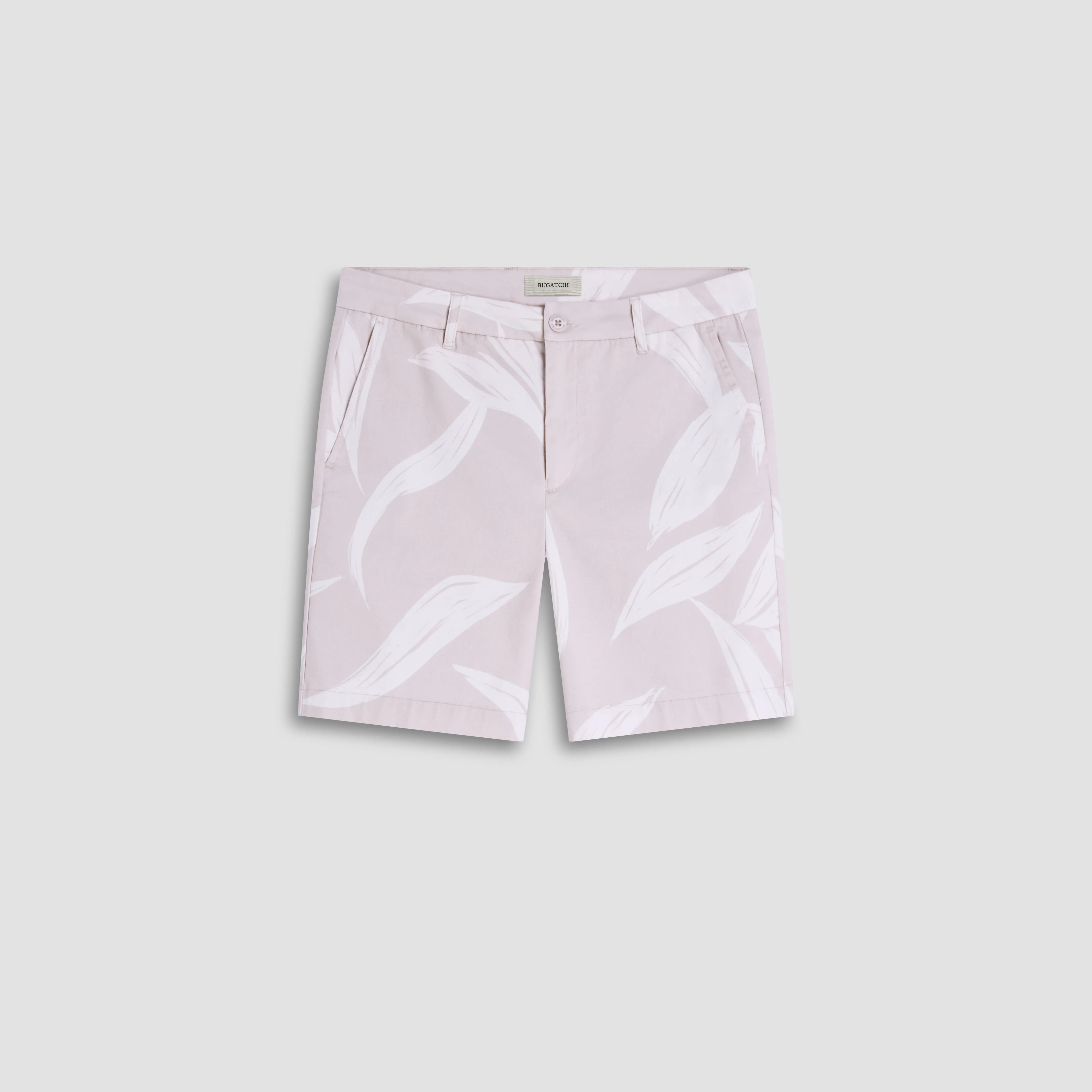Leaf Print Chino Shorts