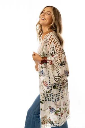 Let's Get Tropical Kimono - Ivory