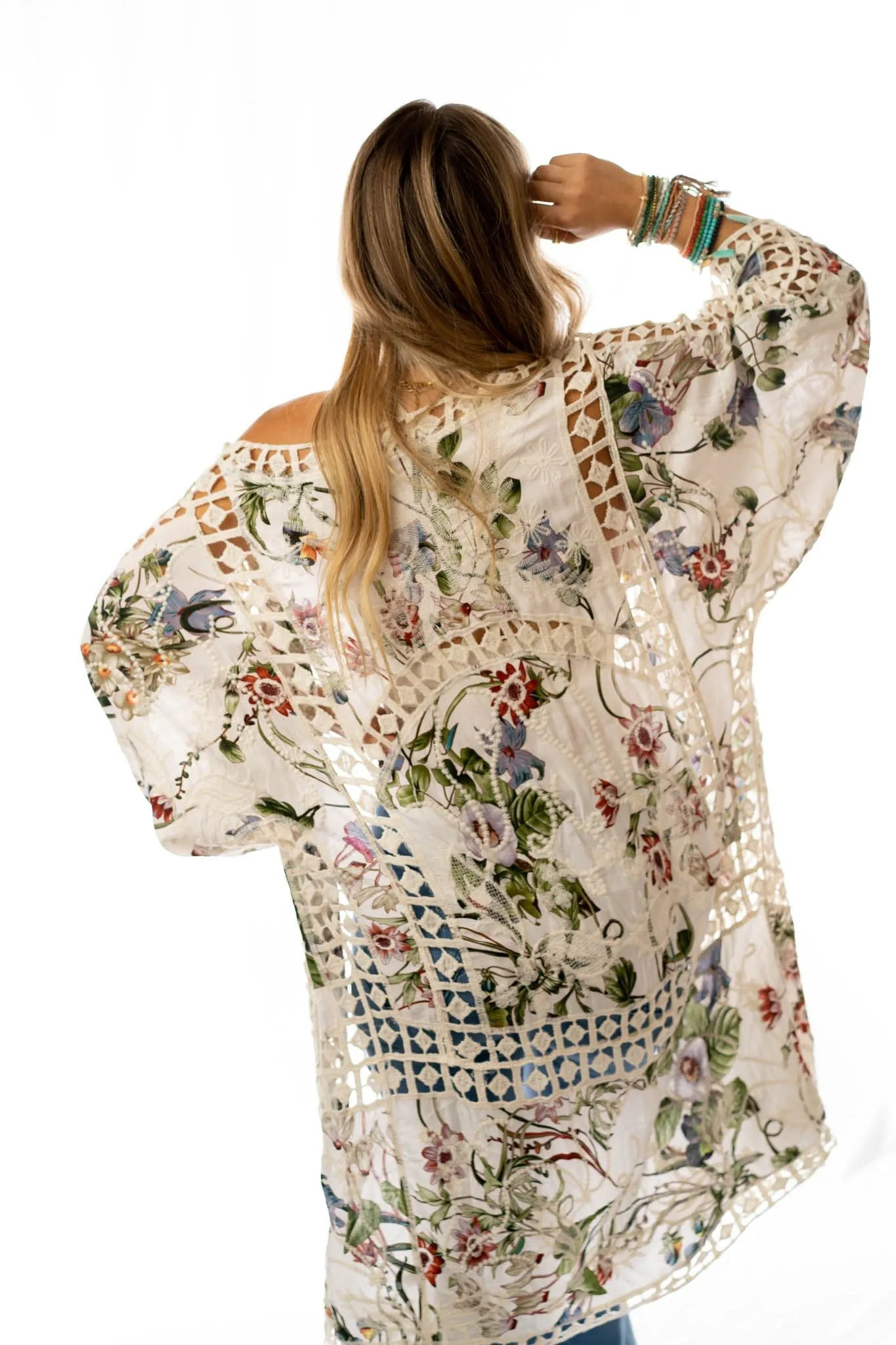Let's Get Tropical Kimono - Ivory