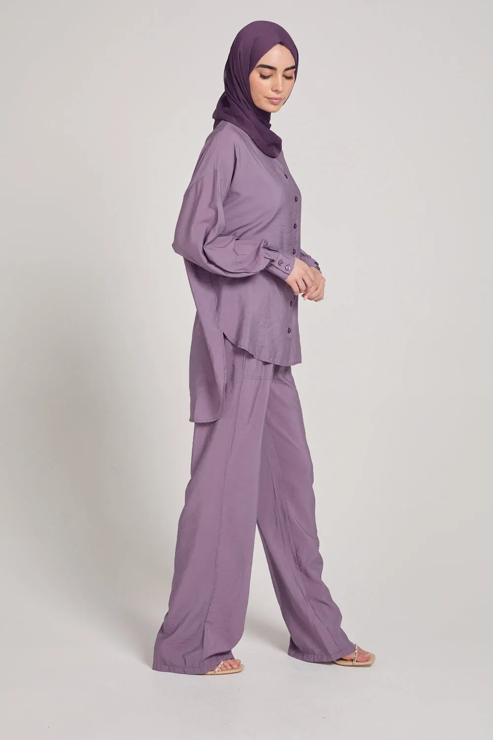 Lightweight Co-Ord Set - Regal Orchid