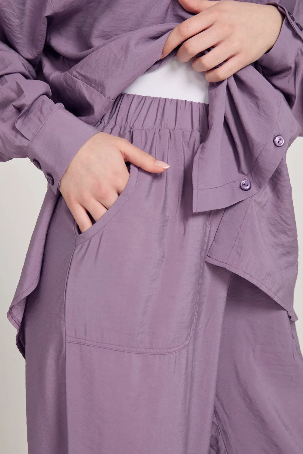 Lightweight Co-Ord Set - Regal Orchid