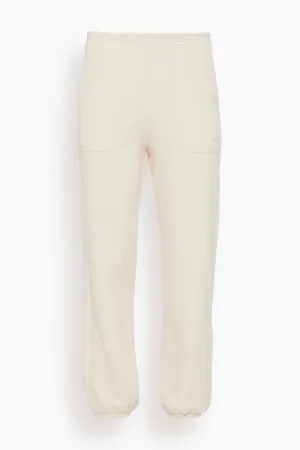 Mason Low Rise Relaxed Sweatpant in Mallow