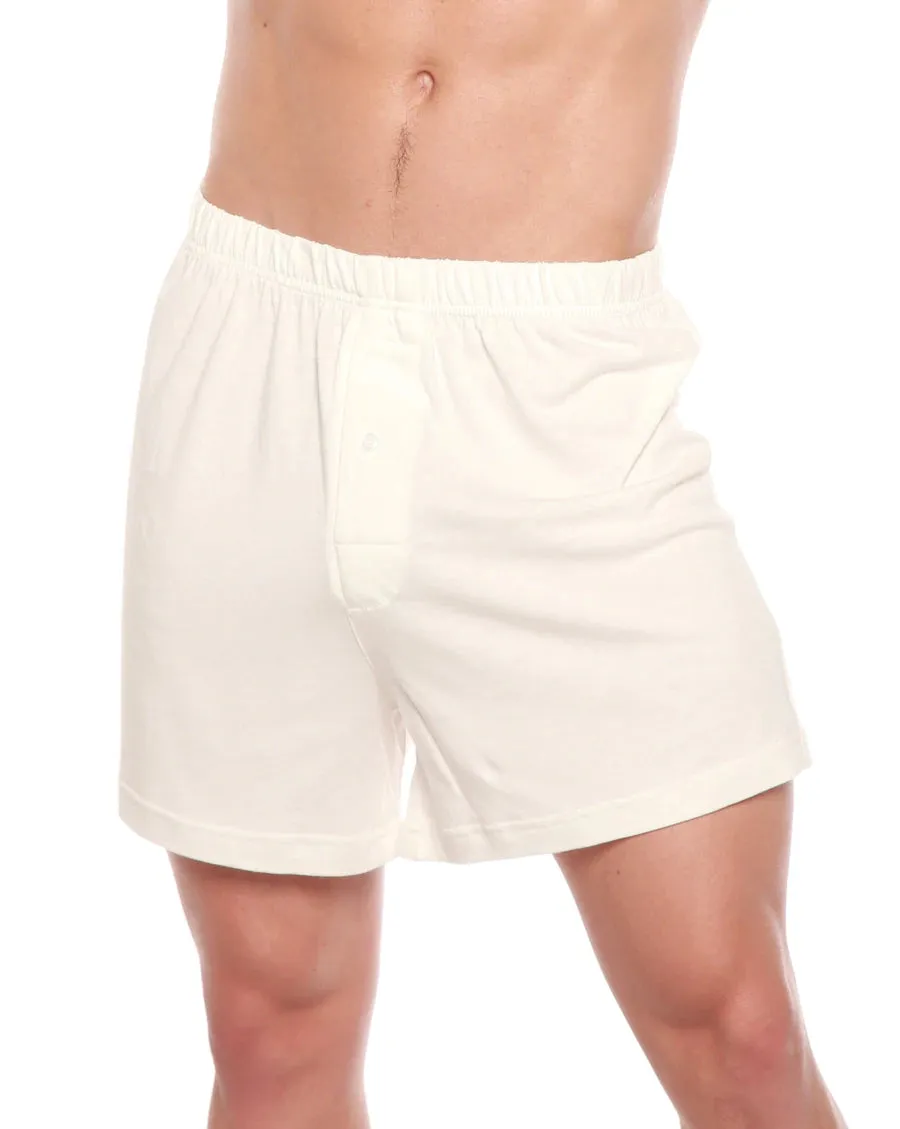 Men's Bamboo Viscose/Organic Cotton Tank Top True Navy Color   Boxer Style Underwear White Color