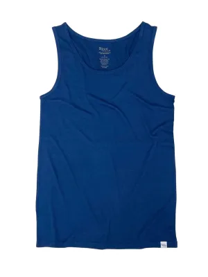 Men's Bamboo Viscose/Organic Cotton Tank Top True Navy Color   Boxer Style Underwear White Color