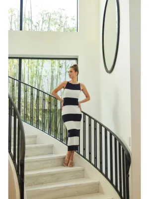 NB  Rib Sweater Midi Dress in Form Fitting Fit