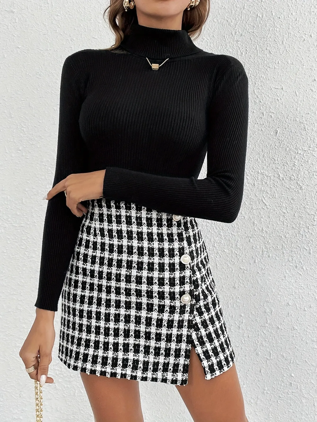 New In 2024 High-end Plaid Half Skirt For Women Short Mini Faldas Japan Popular Skirts Clothes