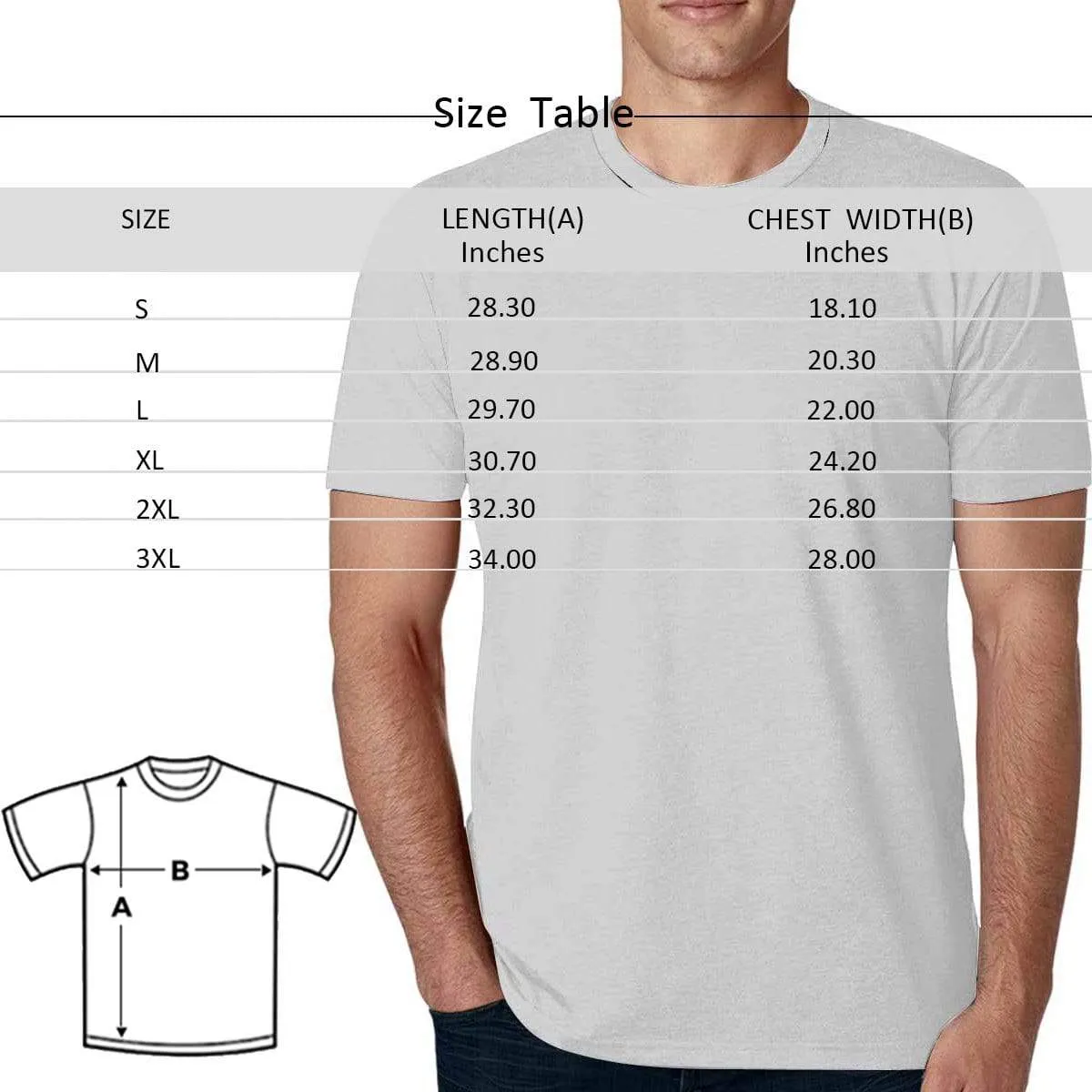 Personalized Girlfriend Face Shirts Custom Men's All Over Print T-shirt with Photo for Him