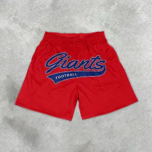 Personalized Letter Print Casual Sports Shorts