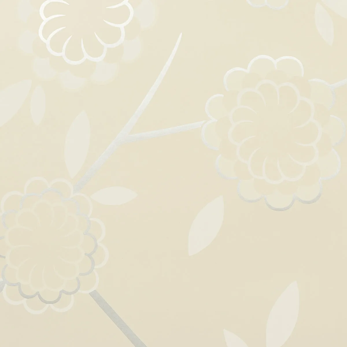 Schumacher Birdtree Silver Wallpaper